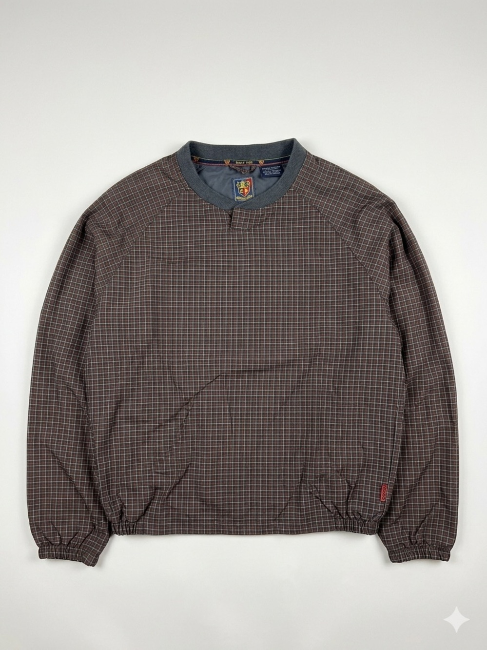 VTG Sunice Fletcher Golf Plaid Windshirt Pullover - Men’s Medium